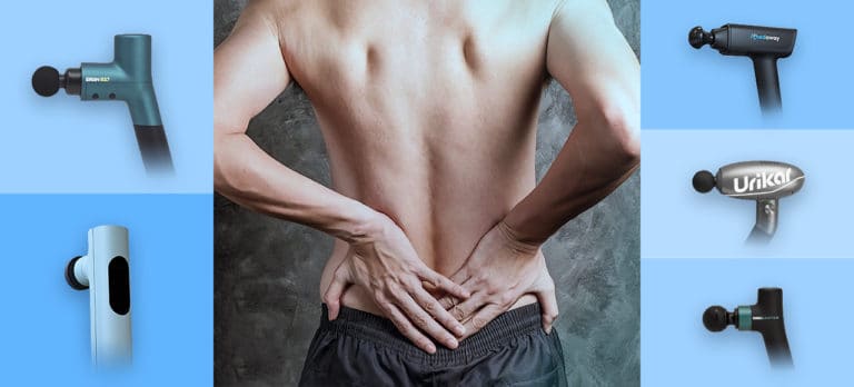 back pain treatment with a massage gun