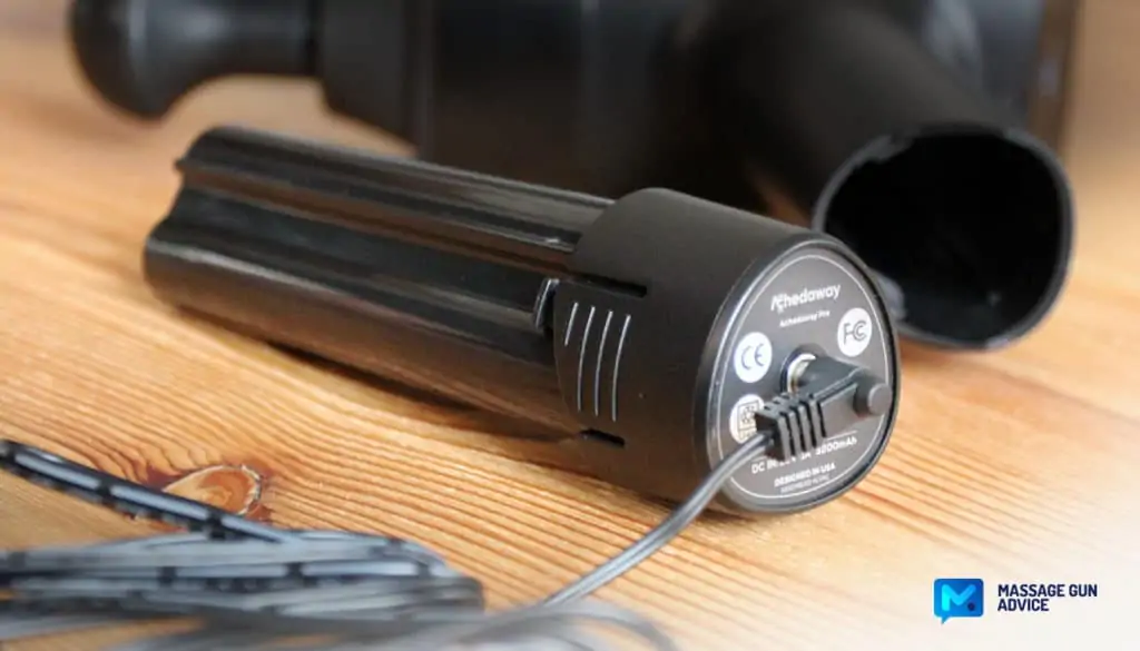 Ultimate Guide to Charging Your Massage Gun: Best Practices and Essential Tips 6 achedaway pro removable battery charging port