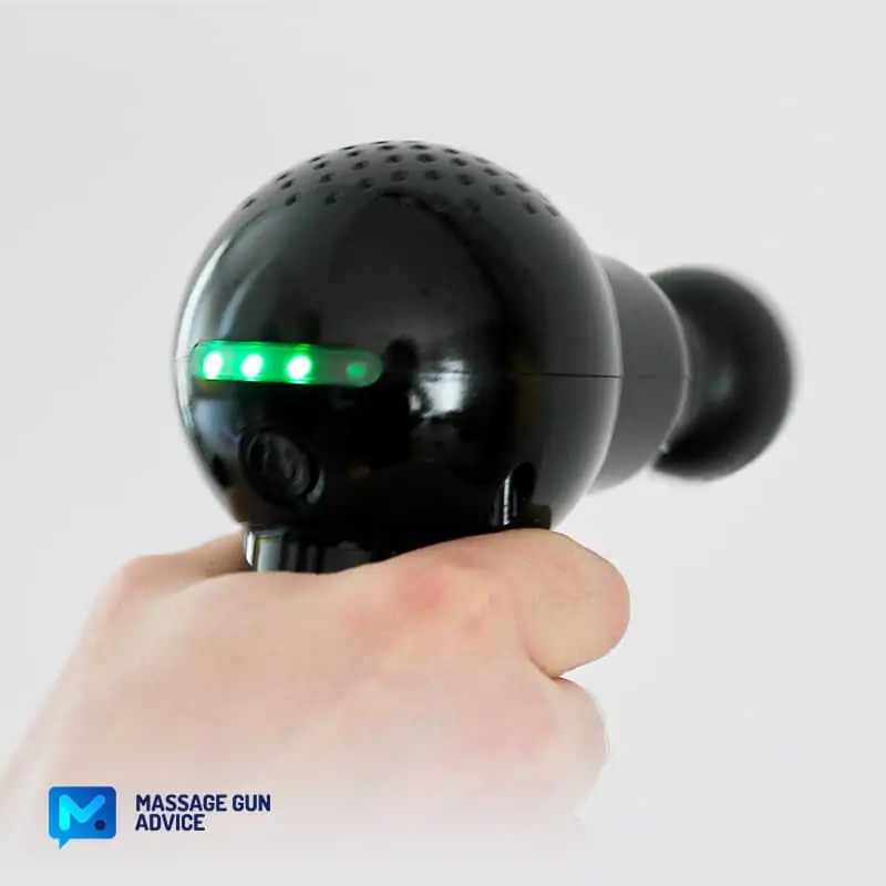Minirex Massage Gun Review: Small Rexogun Delivers Big 9 battery level rexogun mini massage gun
