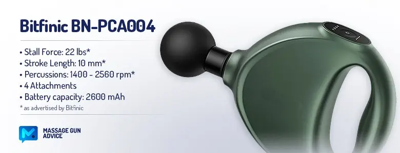 Bitfinic Massage Gun Review - Likely The Cheapest Mini Device 1 bitfinic bn-pca004 specifications