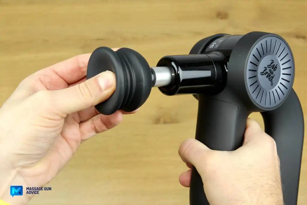 Massage Gun Attachment Uses: Tips to Choose the Right Head 6 Cushioned Attachment
