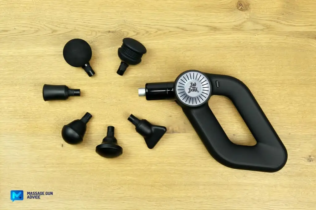 Bob and Brad D6 Pro Review - Less Than Half the Price of Theragun Pro! 4 Bob And Brad D6 Pro Massager 6 Head Attachments