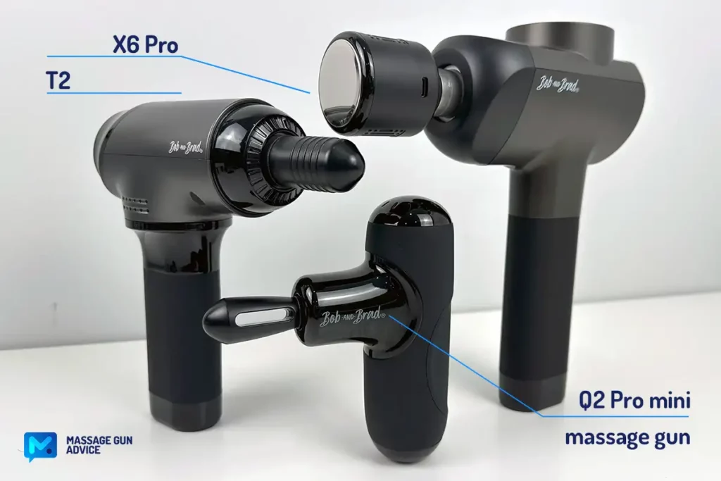 Bob And Brad X6 Pro Massage Gun Review: Better Than A Hypervolt? 4 Bob And Brad X6 Pro Vs T2 Q2 Pro Mini Massage Gun