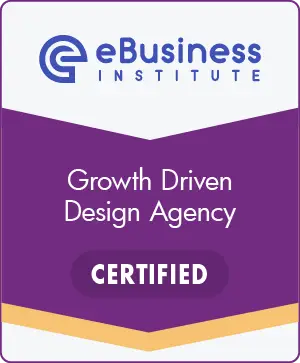 About Us 15 Certified Growth Digital Agency badge eBusiness Institute