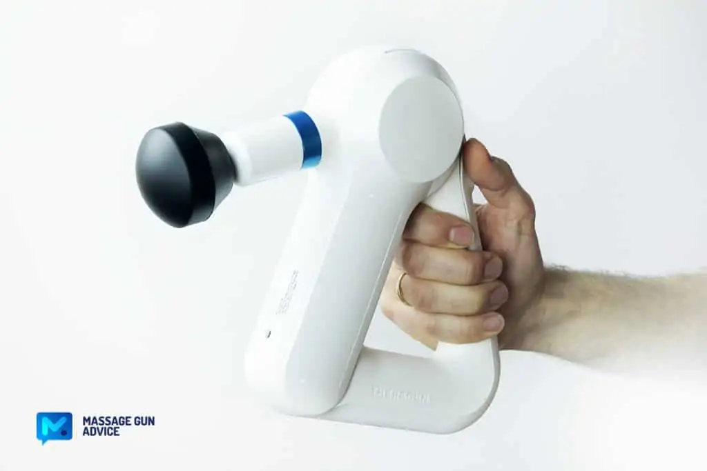 holding theragun elite