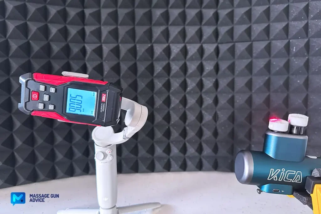 KiCA 3 Review | A Unique Double-Head Massage Gun Design 23 Kica 3 vibration mode: min speed