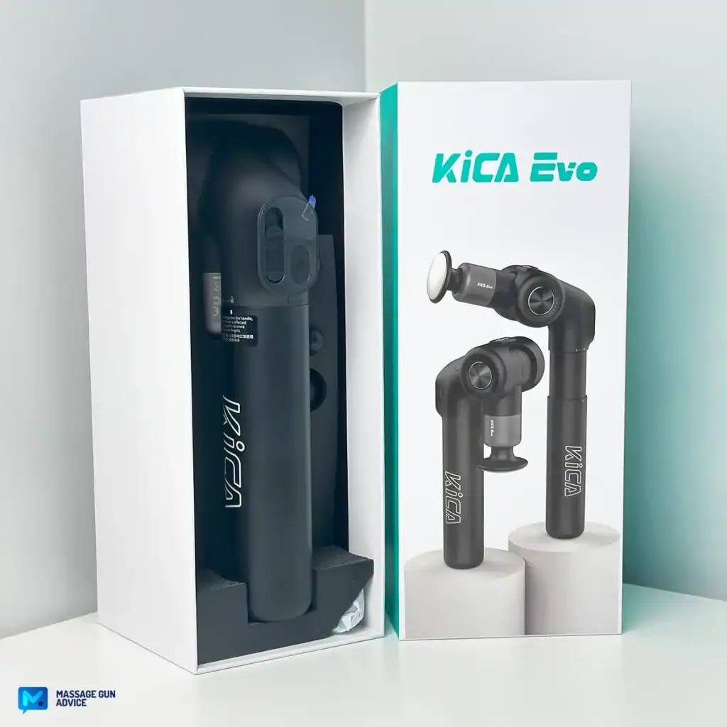 KiCA Evo Massage Gun Review - Check Out the 2 Variations 7 Kica Evo Massage Gun review: Box Open