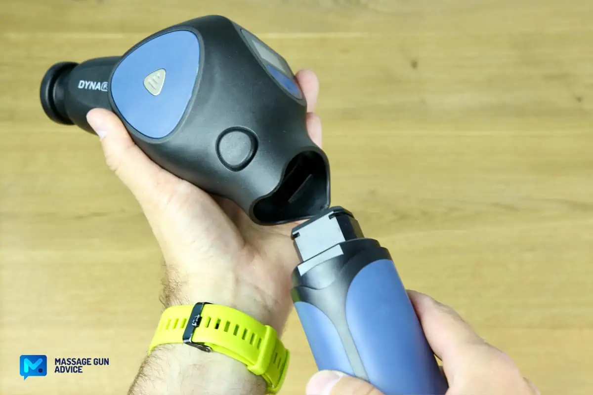 Adjustable Massage Gun - Which One To Buy And How to Choose 25 Lifepro DynaFlex changing removable battery