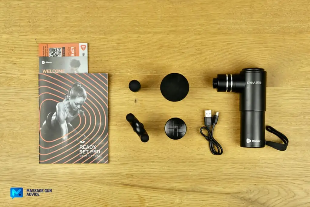 Lifepro Dyna Mini Review - A Well-Executed, Everyday Companion Massage Gun 6 Lifepro Dynamini Massage Gun What Is Included