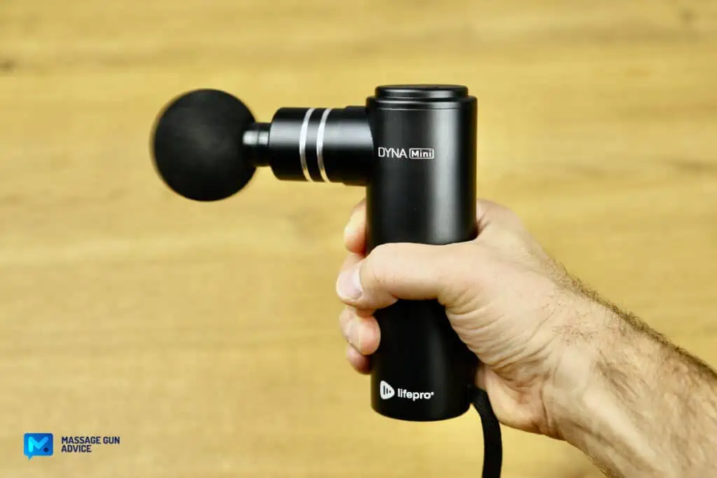 Lifepro Dyna Mini Review - A Well-Executed, Everyday Companion Massage Gun 11 Lifepro Dynamini Massager Thick Handle