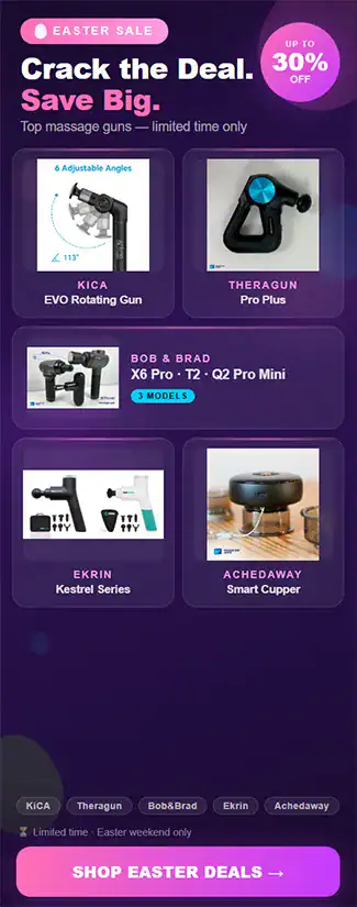 Massage Gun Verified Discounts Sidebar 900x350