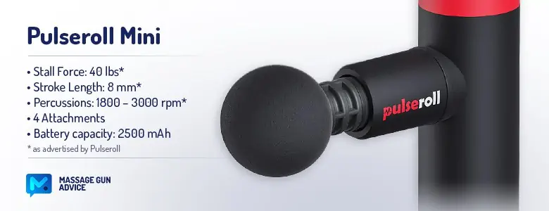 Pulseroll Mini Massage Gun Review - Tiny but Very Mighty 3 pulseroll mini massage gun specification