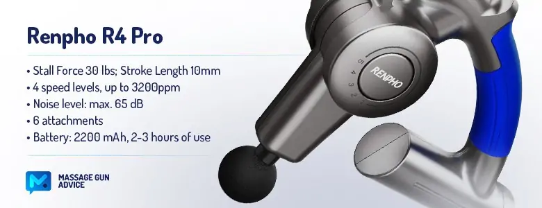 Adjustable Massage Gun - Which One To Buy And How to Choose 27 renpho r4 pro features