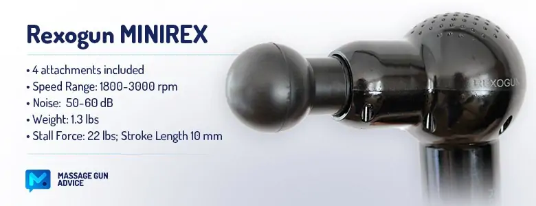 Minirex Massage Gun Review: Small Rexogun Delivers Big 1 rexogun minirex specifications