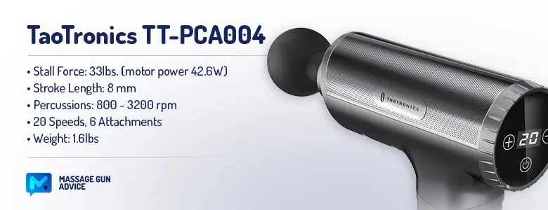Taotronics TT-PCA004 Review: Better than its Bigger Brother? 3 taotronics TT-PCA004 specifications