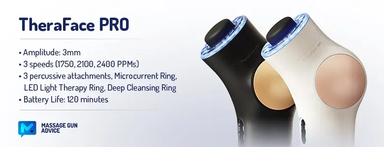 TheraFace PRO Review: The Beauty Massager, Thera Face… And More 3 TheraFace PRO: Specifications. theraface pro white beside theraface pro black