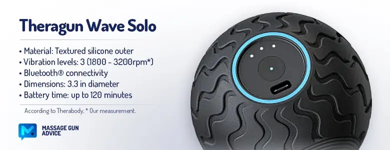 Theragun Wave Solo Review - The New Generation Lacrosse Ball, Or Not Really? 2 Theragun Wave Solo Specifications
