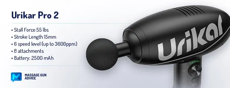 Adjustable Massage Gun - Which One To Buy And How to Choose 10 Urikar Pro 2 specifications