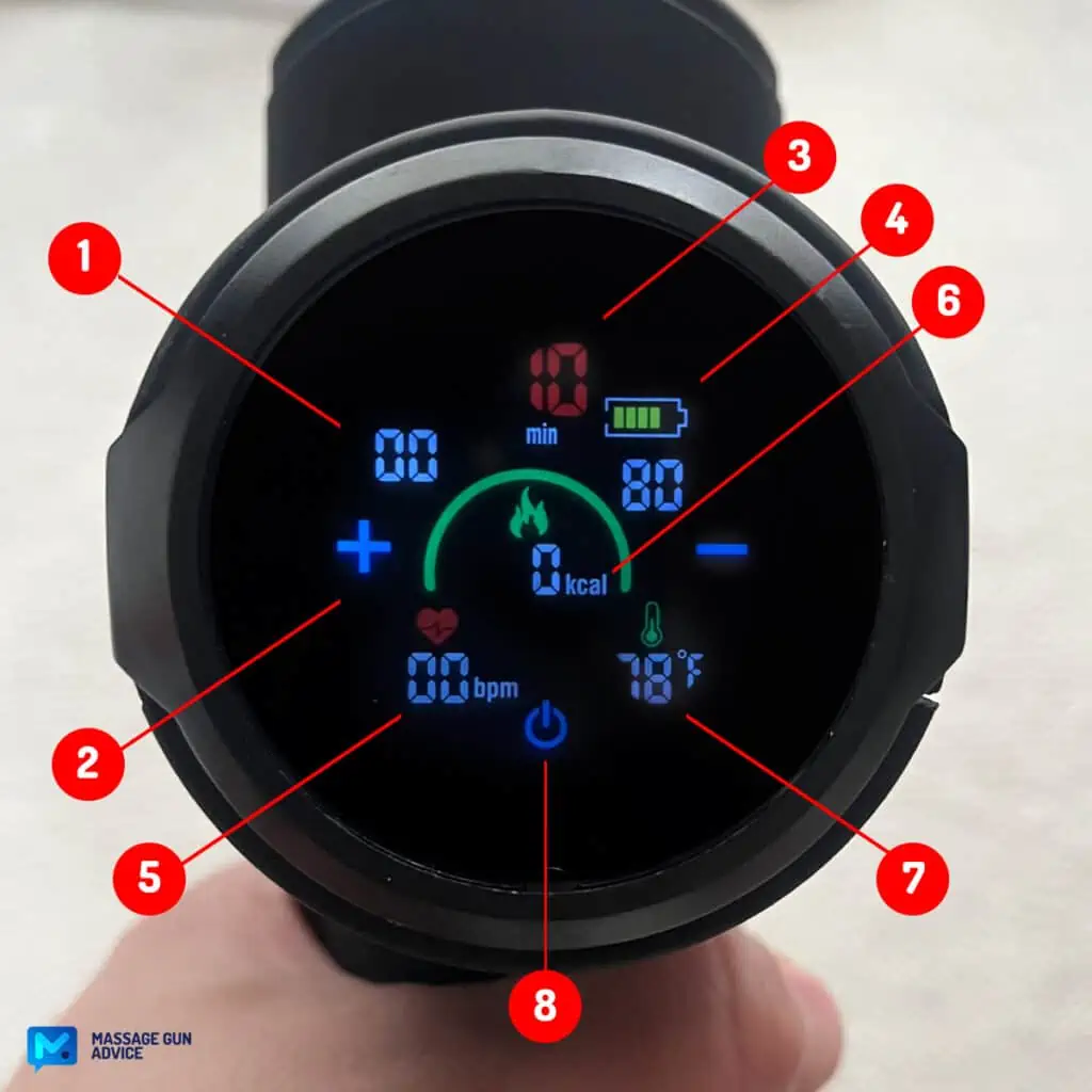 What’s Inside a Massage Gun: How It Operates, Mechanics, and Technical Basics 12 Zarifa Z Smart Health Plus Control Panel